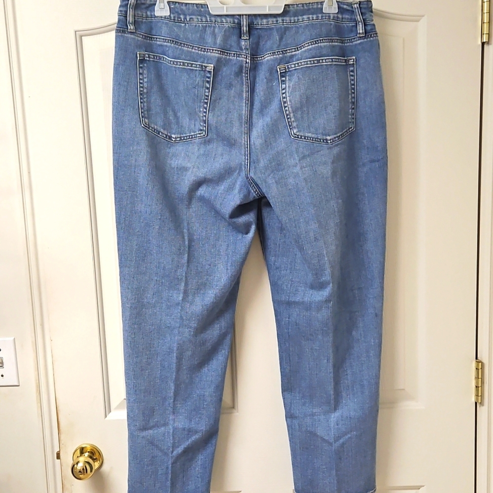 Chico's Boyfriend Ankle Light Blue Jeans - Picture 3 of 5